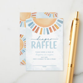 Sunshine Baby shower Diaper Raffle Informatiekaartje