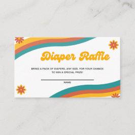 Sunshine Baby shower Diaper Raffle Ticket Informatiekaartje