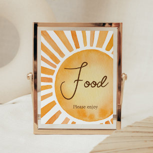 Sunshine Baby shower eten Poster
