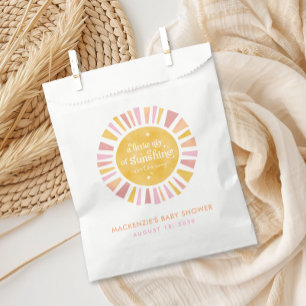 Sunshine Baby shower Favor Tassen Bedankzakje