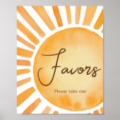 Sunshine Baby shower Favorieten Poster (Voorkant)