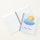 Sunshine Baby shower Geschenklijst Notitieboek (Binnen)
