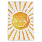 Sunshine Baby shower geschenktas Medium Cadeauzakje (Voorkant)