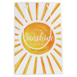 Sunshine Baby shower geschenktas Medium Cadeauzakje