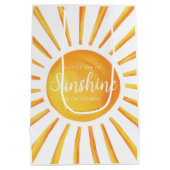 Sunshine Baby shower geschenktas Medium Cadeauzakje (Achterkant)