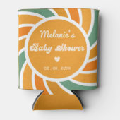 Sunshine Baby shower hier komen de zoon Retro Blikjeskoeler (Voorkant)