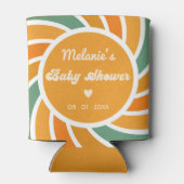 Sunshine Baby shower hier komen de zoon Retro Blikjeskoeler (Achterkant)