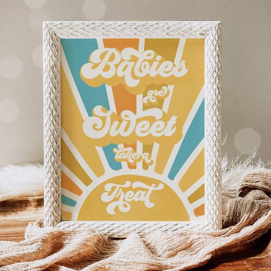 Sunshine Baby shower hier komt de Son Favors post Poster