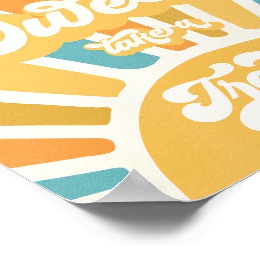 Sunshine Baby shower hier komt de Son Favors post Poster (Hoek)