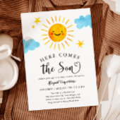 Sunshine Baby shower Hier komt de Son Invitation Kaart