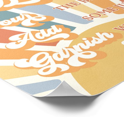 Sunshine Baby shower hier komt de Son Mam-osa Bar Poster (Hoek)