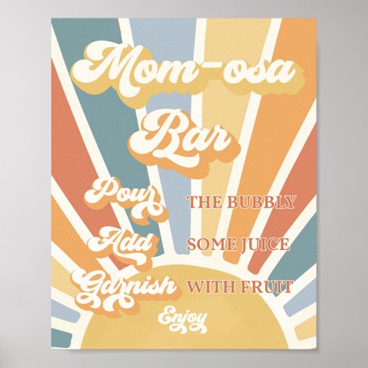 Sunshine Baby shower hier komt de Son Mam-osa Bar Poster (Voorkant)