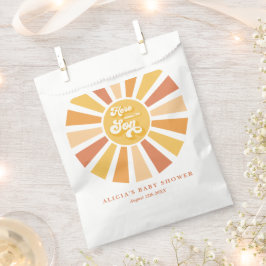 Sunshine Baby shower hier komt de zongele stralen Bedankzakje