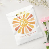 Sunshine Baby shower hier komt de zongele stralen Bedankzakje (Gezegeld)
