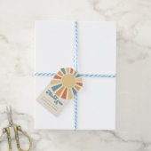 Sunshine Baby shower hier komt de zongele stralen Cadeaulabel (Met Touw)
