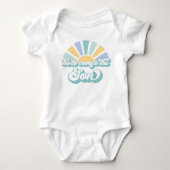 Sunshine Baby shower hier komt de zongele stralen Romper (Voorkant)