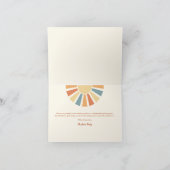 Sunshine Baby shower hier komt de zoon Bedankkaart (Binnen)