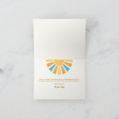 Sunshine Baby shower hier komt de zoon Bedankkaart (Binnen)