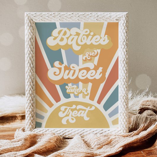 Sunshine Baby shower hier komt de zoon voor Poster