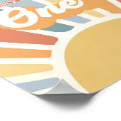 Sunshine Baby shower hier komt de zoon voor Poster (Hoek)