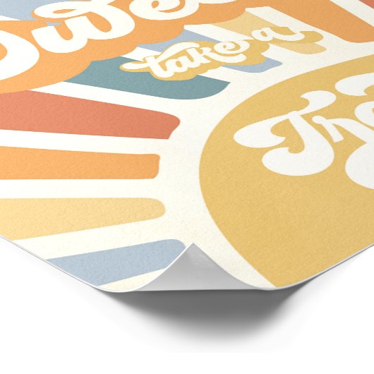 Sunshine Baby shower hier komt de zoon voor Poster (Hoek)