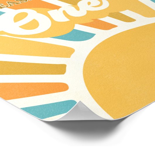 Sunshine Baby shower hier komt de zoon voor Poster (Hoek)