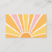 Sunshine Baby shower Hoe groot is haar buikspel Informatiekaartje (Achterkant)