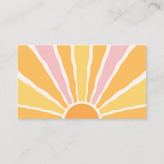 Sunshine Baby shower Hoe groot is haar buikspel Informatiekaartje (Achterkant)