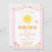 Sunshine Baby shower Invitation Girl Baby shower Kaart (Voorkant)