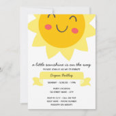 Sunshine Baby shower Invitation Kaart (Voorkant)