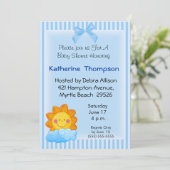 Sunshine Baby shower Invitation Kaart (Staand voorkant)