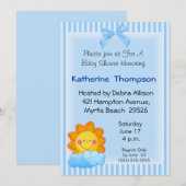 Sunshine Baby shower Invitation Kaart (Voorkant / Achterkant)