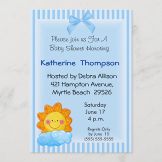 Sunshine Baby shower Invitation Kaart