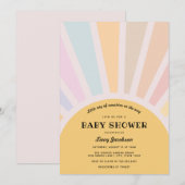 Sunshine Baby shower Invitation Kaart (Voorkant / Achterkant)