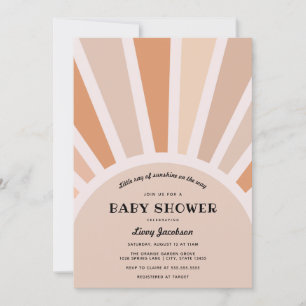 Sunshine Baby shower Invitation Kaart