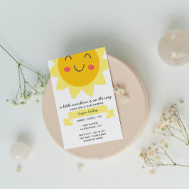 Sunshine Baby shower Invitation Kaart