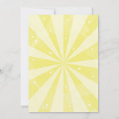 Sunshine Baby shower Invitation Kaart (Achterkant)