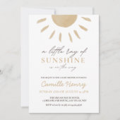 Sunshine Baby shower Invitation LEO Kaart (Voorkant)