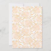 Sunshine Baby shower Kaart (Achterkant)