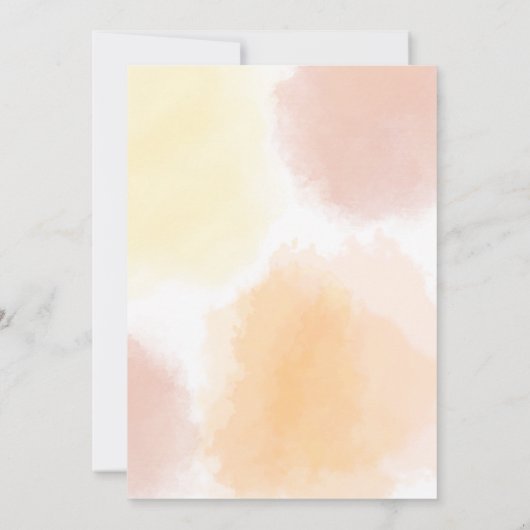 Sunshine Baby shower Kaart (Achterkant)