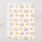 Sunshine Baby shower Kaart (Achterkant)
