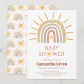 Sunshine Baby shower Kaart (Voorkant / Achterkant)