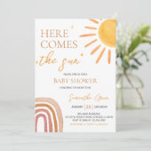 Sunshine Baby shower Kaart (Staand voorkant)