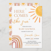 Sunshine Baby shower Kaart (Voorkant / Achterkant)