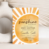 Sunshine Baby shower Kaart