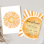 Sunshine Baby shower Kaart