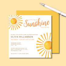 Sunshine Baby shower