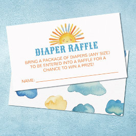 Sunshine Baby shower Luier Raffle Behuizing Kaart