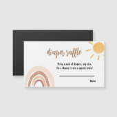 Sunshine Baby shower Luier Raffle Behuizing Kaart (Voorkant / Achterkant)