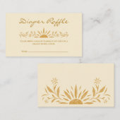 Sunshine Baby shower Luier Raffle Kaart (Voorkant / Achterkant)